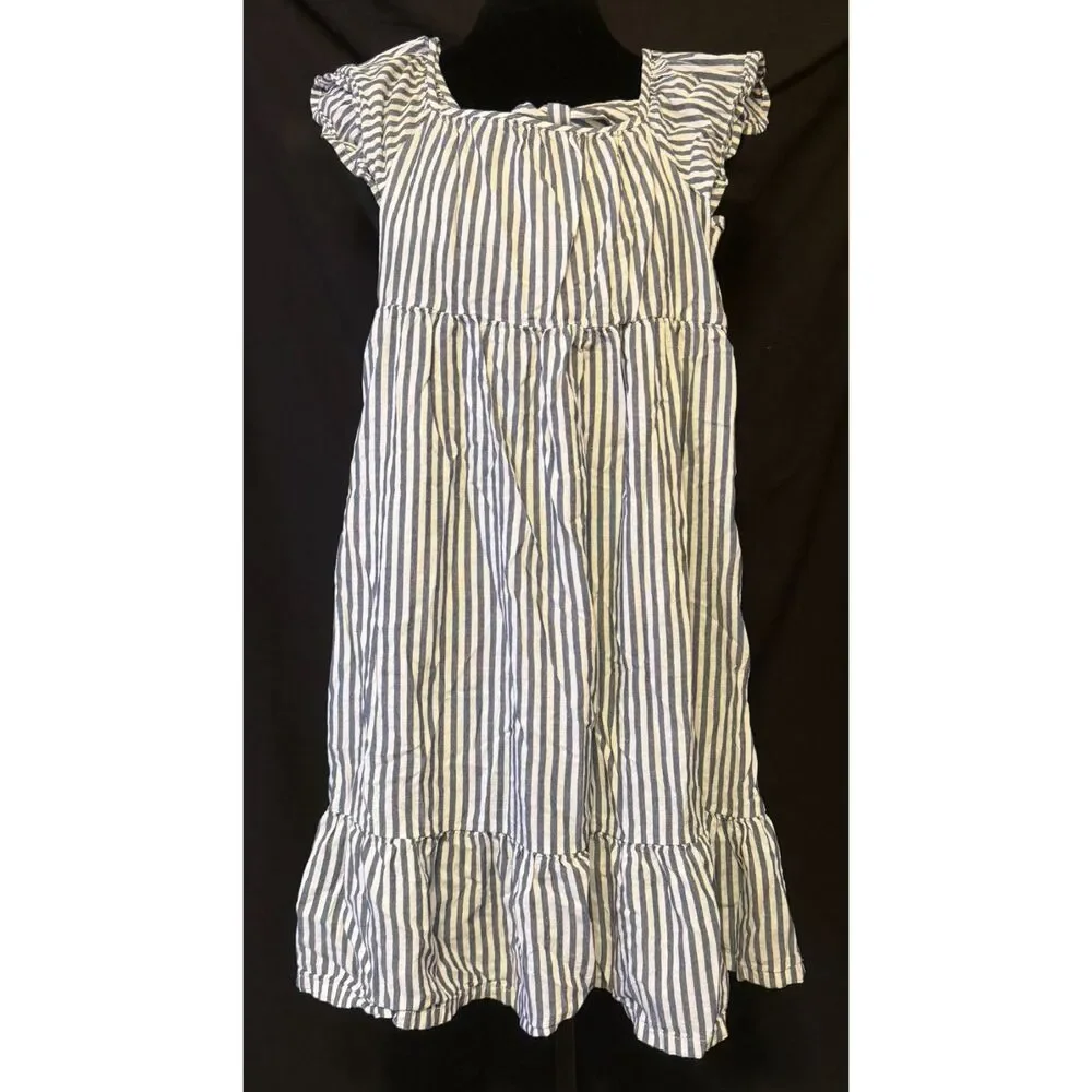 #159 - Old Navy Girls Striped Dress Size Medium 8